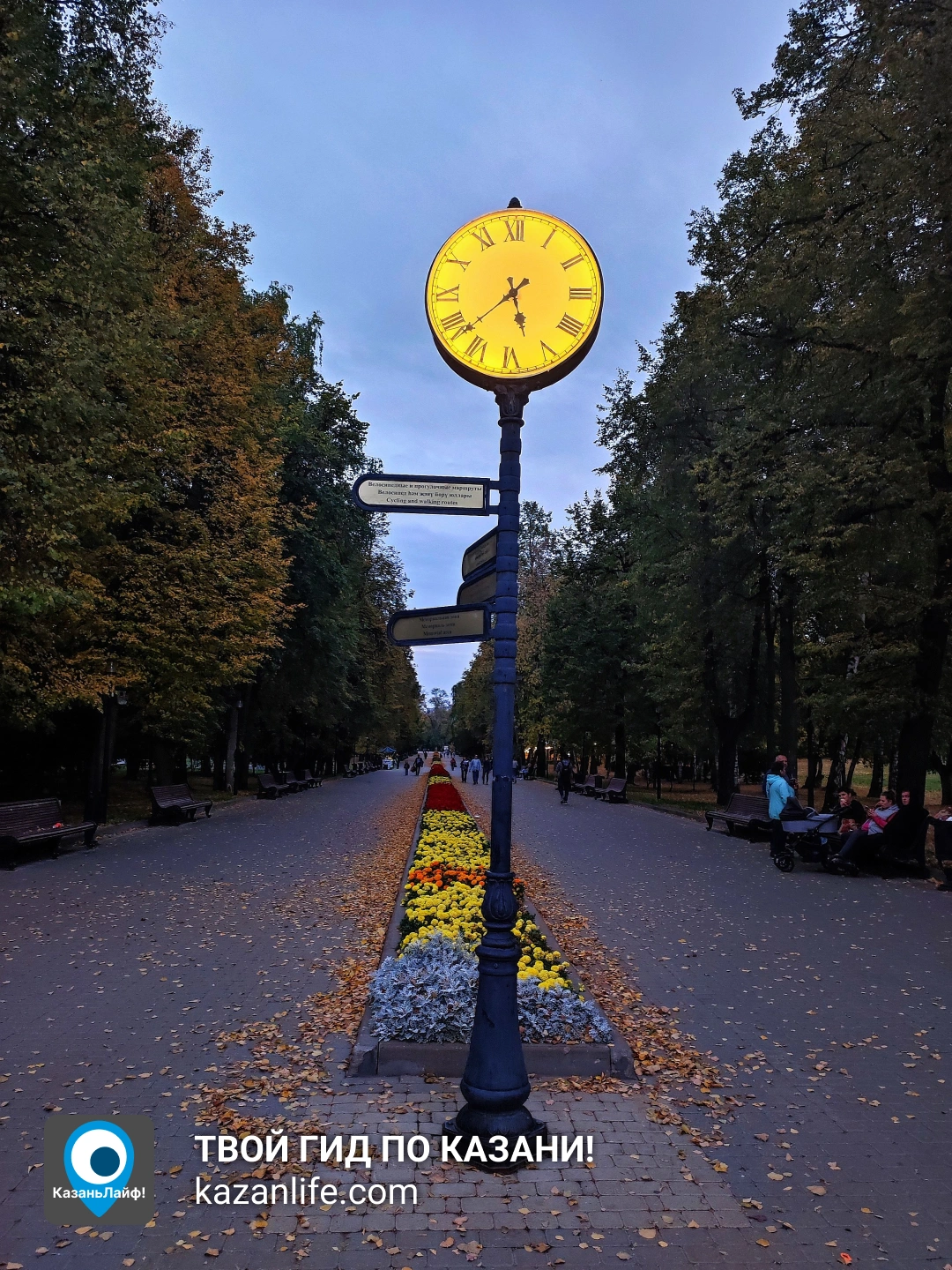 Часы на аллее в Парке Горького