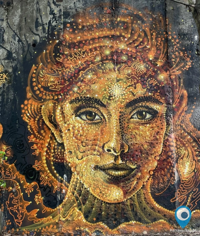 Граффити Лицо женщины