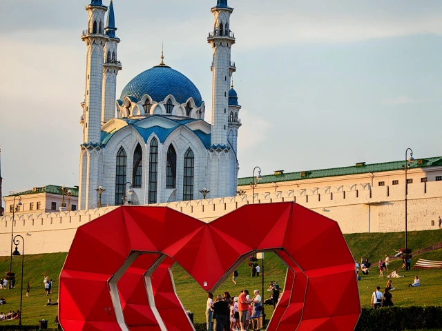 Сердце у Казанского Кремля