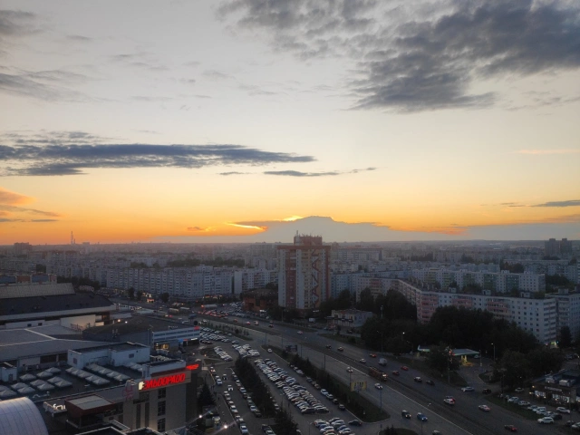 Вид на квартала с 18 этажа (Ново-Савиновский район)