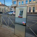 Оформление с зеркалом у салона Люкс Бутон 0