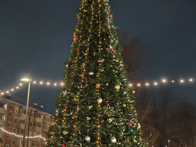 Новогодняя ёлка в сквере Авангард