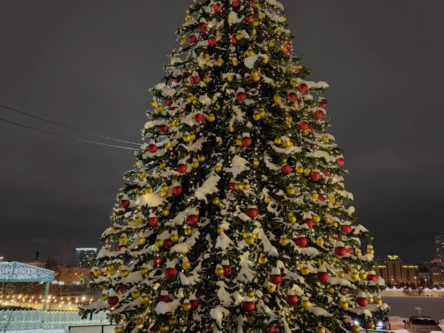 Новогодняя елка в сквере Зайни Султана