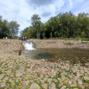 Хрустальный водопад на Голубом озере 1